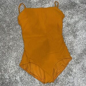 LuluLemon Burnt Orange One Piece Ribbed Swimsuit